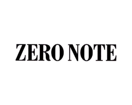 ZERO NOTE商标原图 第25类服装鞋帽