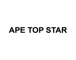 APE TOP STAR商标原图 第25类服装鞋帽