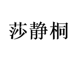 莎静桐商标原图 第25类服装鞋帽