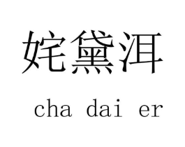 姹黛洱商标原图 第25类服装鞋帽