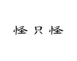 怪只怪商标原图 第25类服装鞋帽