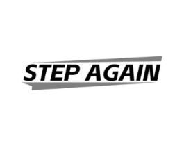 STEP AGAIN商标原图 第25类服装鞋帽