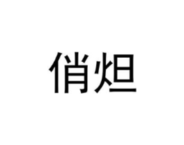俏炟商标原图 第25类服装鞋帽