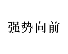 强势向前商标原图 第28类体育玩具