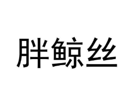胖鲸丝商标原图 第29类食品