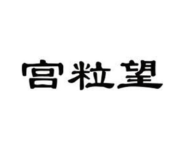 宫粒望商标原图 第29类食品