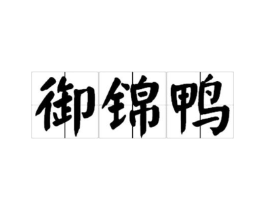 御锦鸭商标原图 第29类食品