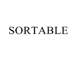 SORTABLE商标原图 第03类化妆品