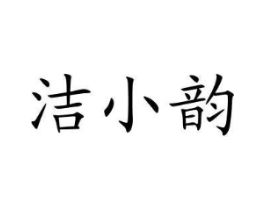 洁小韵商标原图 第03类化妆品