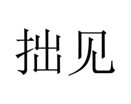 拙见商标原图 第03类化妆品