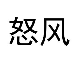 怒风商标原图 第03类化妆品