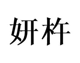 妍杵商标原图 第03类化妆品