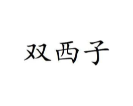 双西子商标原图 第03类化妆品