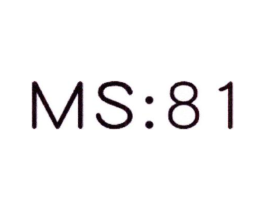 MS:81商标原图 第03类化妆品