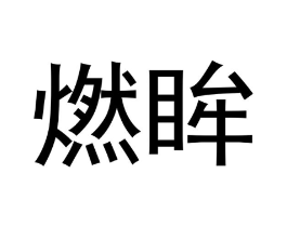 燃眸商标原图 第03类化妆品