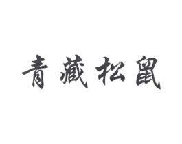 青藏松鼠商标原图 第30类小食配料