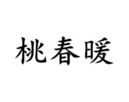 桃春暖商标原图 第30类小食配料
