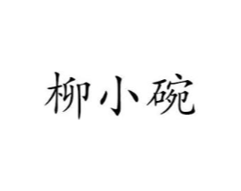 柳小碗商标原图 第30类小食配料