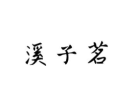 溪子茗商标原图 第30类小食配料