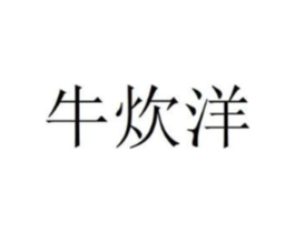 牛炊洋商标原图 第30类小食配料