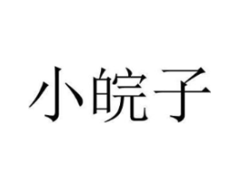 小皖子商标原图 第30类小食配料