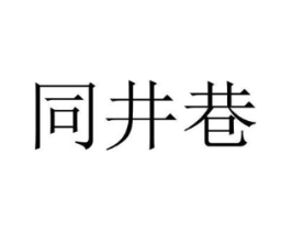 同井巷商标原图 第35类广告贸易