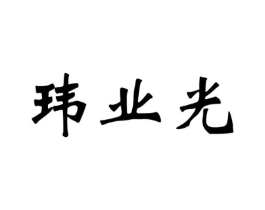 玮业光商标原图 第35类广告贸易