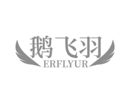 鹅飞羽 ERFLYUR商标原图 第35类广告贸易