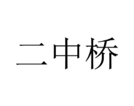 二中桥商标原图 第35类广告贸易