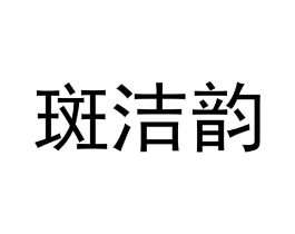 斑洁韵商标原图 第05类医药