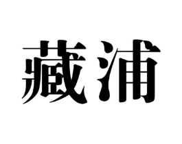 藏浦商标原图 第05类医药
