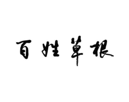 百姓草根商标原图 第05类医药