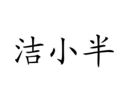洁小半商标原图 第05类医药