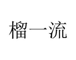 榴一流商标原图 第05类医药