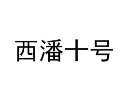 西潘十号商标原图 第05类医药