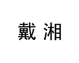 戴湘商标原图 第07类机械设备