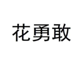 花勇敢商标原图 第08类手工器械