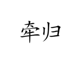 牵归商标原图 第09类科学仪器