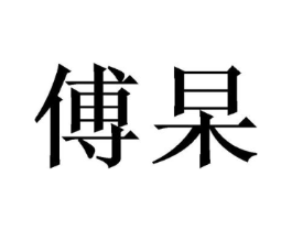 傅杲商标原图 第09类科学仪器