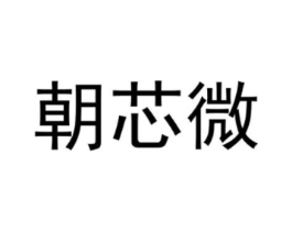 朝芯微商标原图 第09类科学仪器