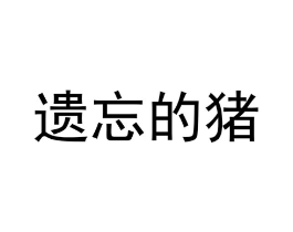 遗忘的猪商标原图 第09类科学仪器