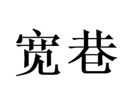 宽巷商标原图 第09类科学仪器