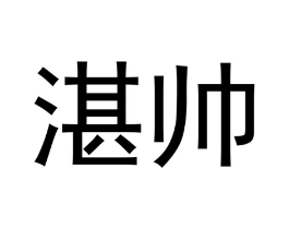 湛帅商标原图 第09类科学仪器