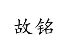 故铭商标原图 第09类科学仪器