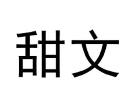 甜文商标原图 第09类科学仪器